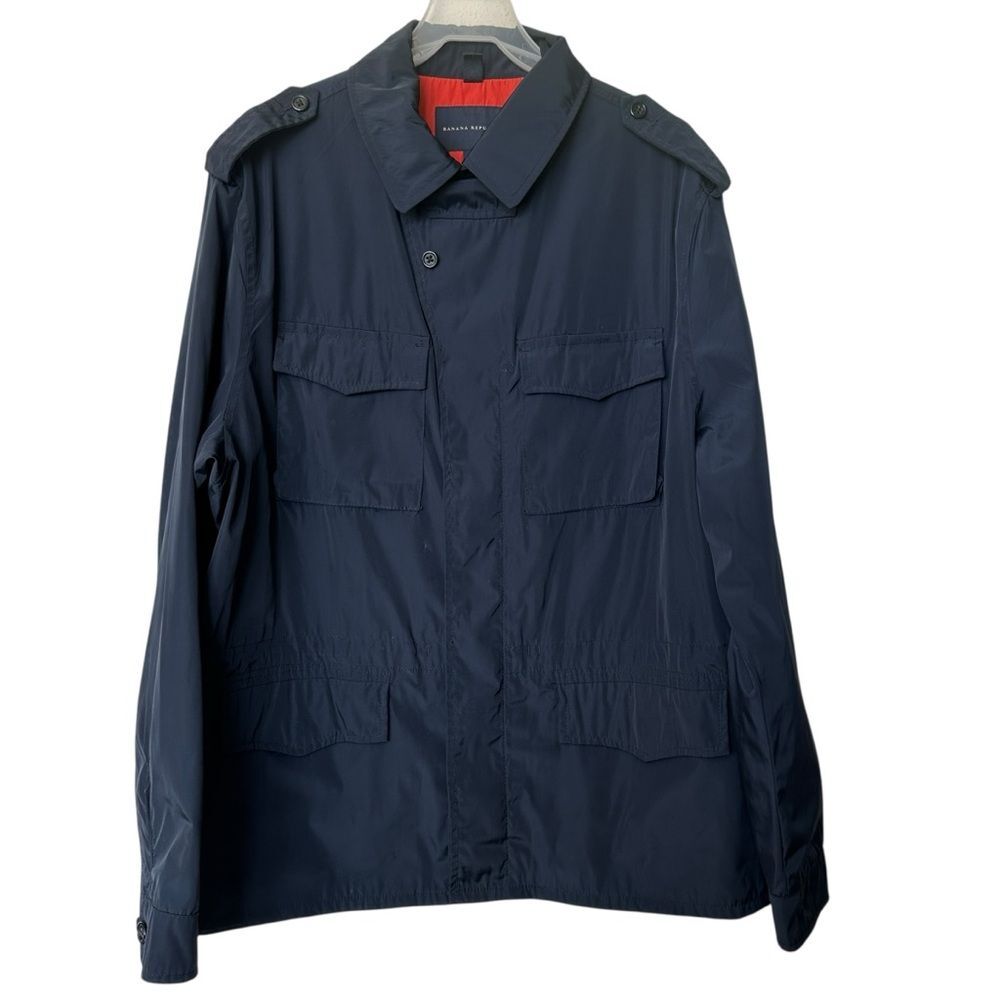 Banana Republic Men's Navy military lightweight utility Jacket XL
